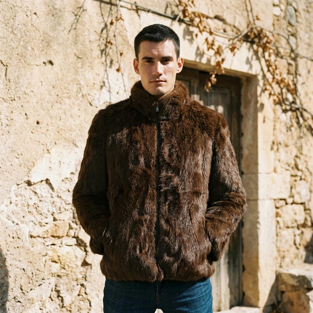 Fashion Bryant - Verev | Faux Fur Zip-Up Jacket Men