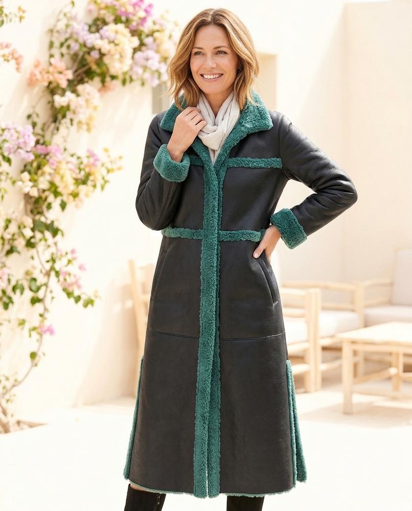 Fashion Bryant - Allor | Shearling-Trimmed Longline Coat Women