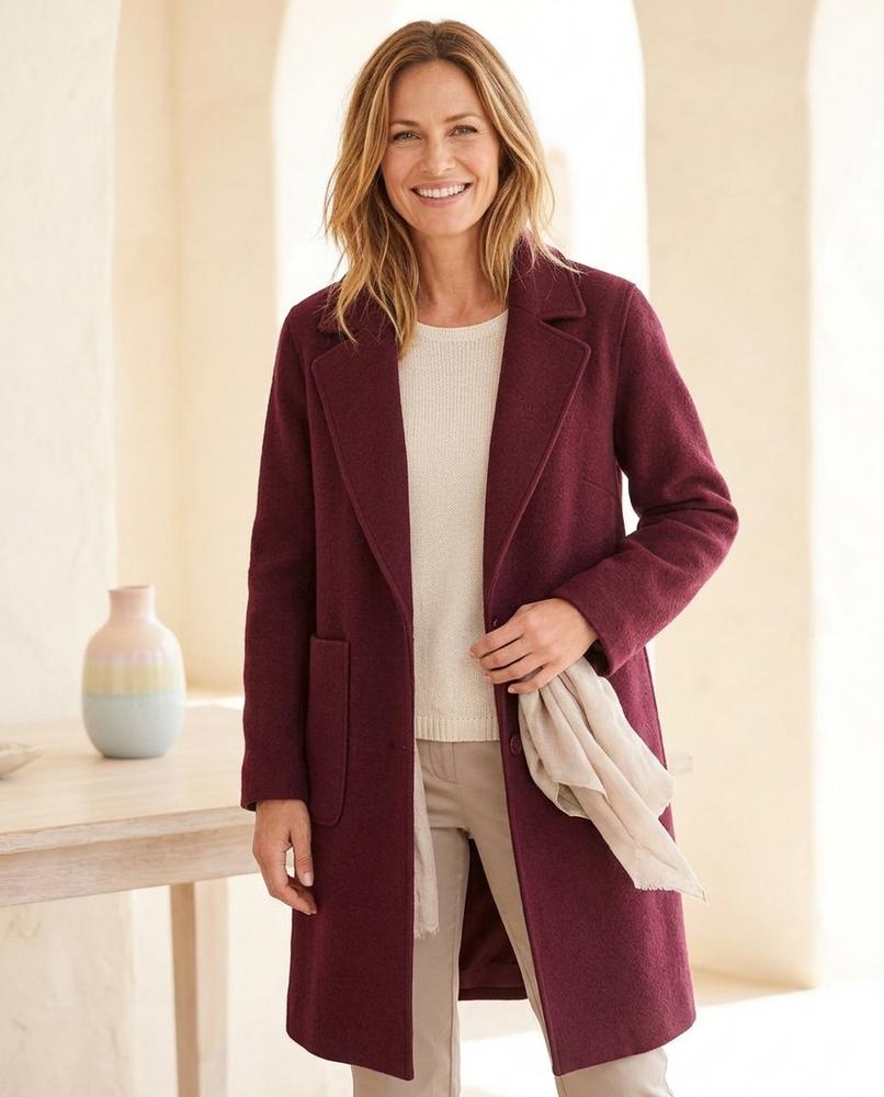 Fashion Bryant - Arlor | Textured Single-Breasted Coat Women