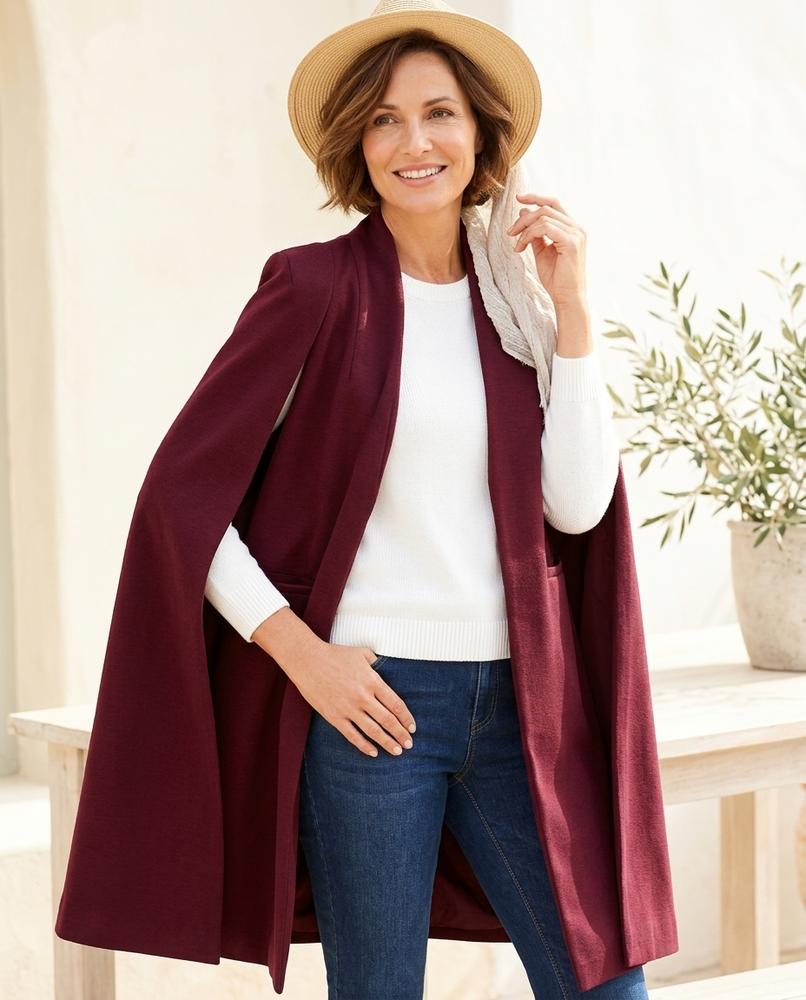 Fashion Bryant - Almar | Cape-Style Open-Front Coat Women