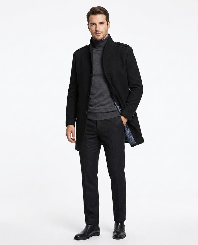 Fashion Bryant - Arlan | Lined Stand-Collar Coat Men