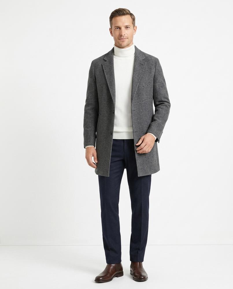 Fashion Bryant - Arrel | Structured Single-Breasted Coat Men