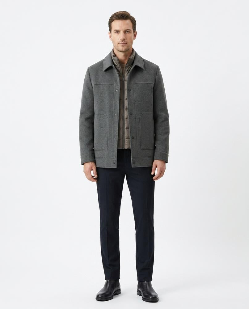Fashion Bryant - Vemer | Wool Collared Jacket Men