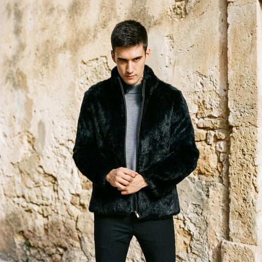 Fashion Bryant - Verev | Faux Fur Zip-Up Jacket Men