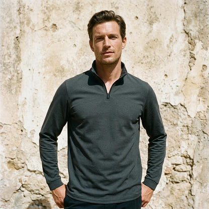 Fashion Bryant - Vinav | Quarter-Zip High-Collar Sweatshirt Men