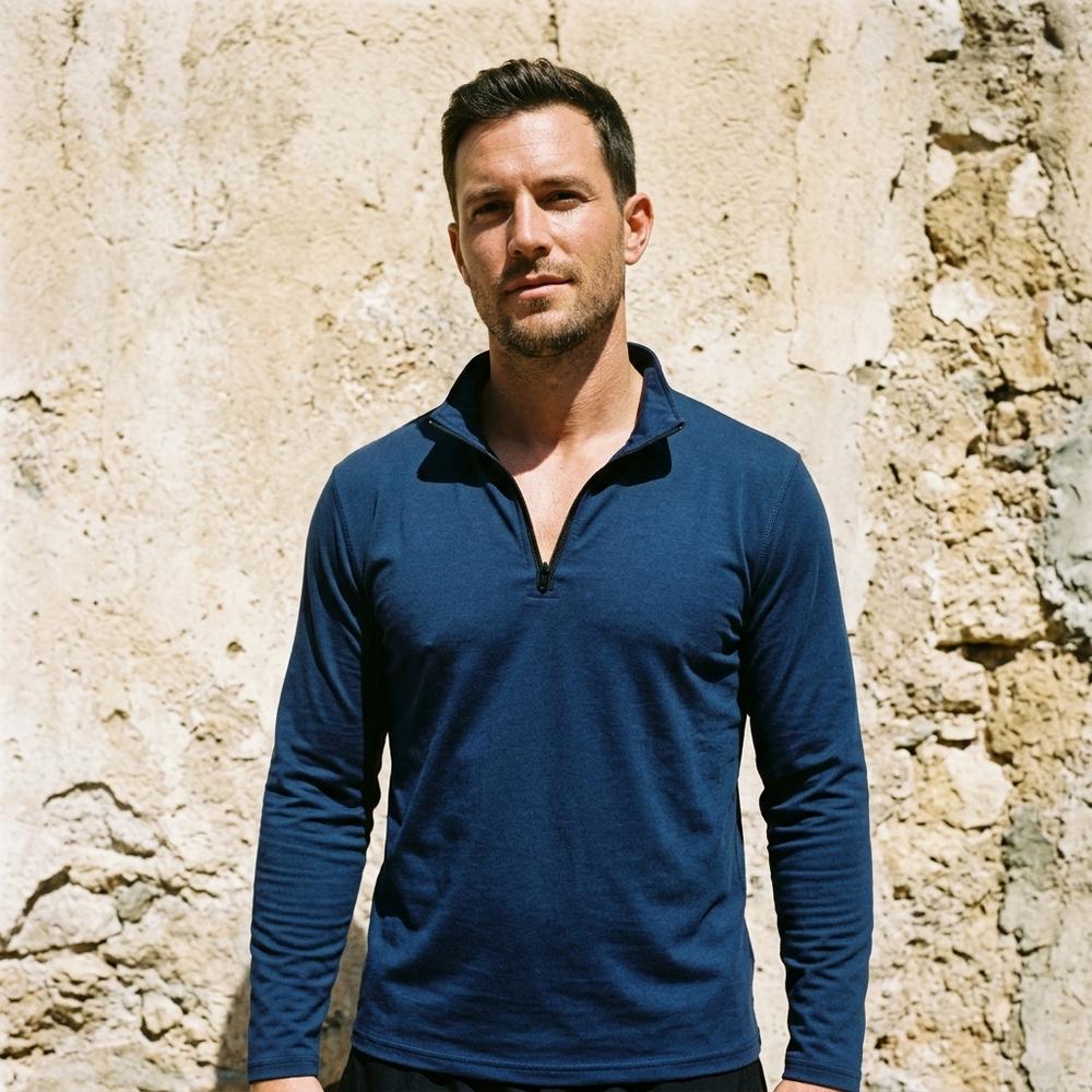 Fashion Bryant - Vinav | Quarter-Zip High-Collar Sweatshirt Men