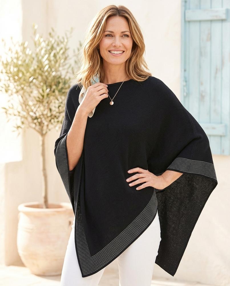 Fashion Bryant - Aldan | Studded Cape-Style Sweater Women