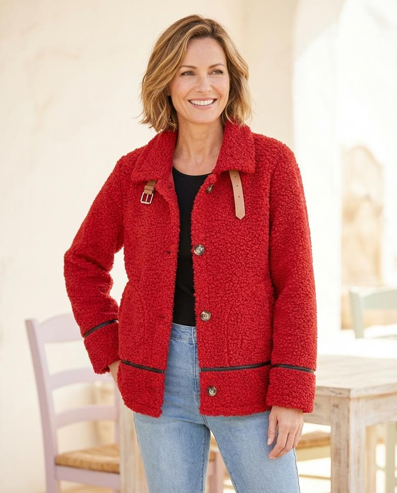 Fashion Bryant - Zelom | Sherpa Button-Front Jacket Women