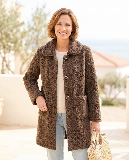 Fashion Bryant - Aldar | Textured Button-Front Coat Women