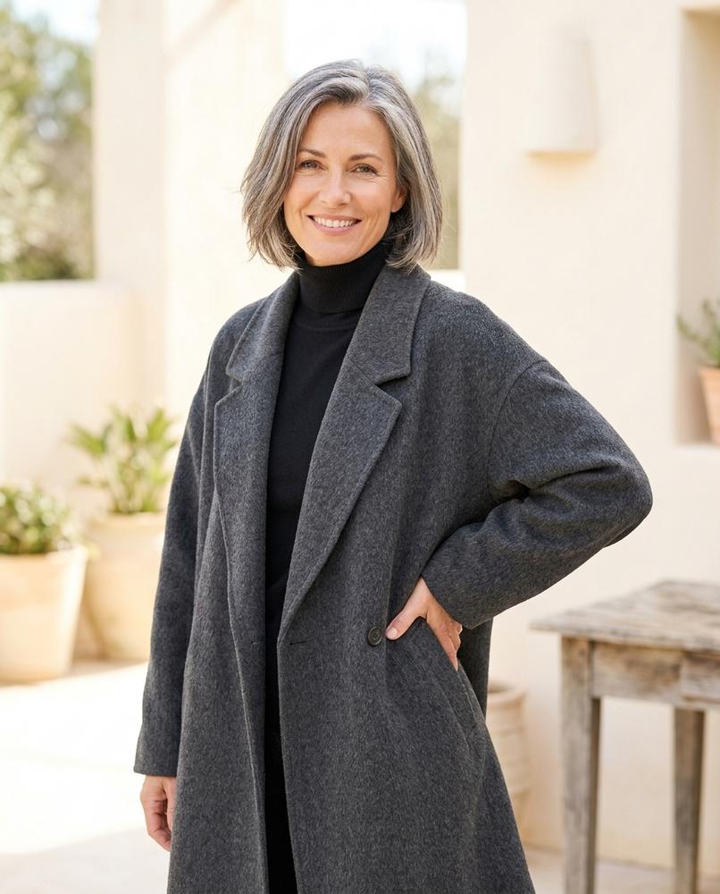 Fashion Bryant - Almer | Loose-Fit Felted Coat Women