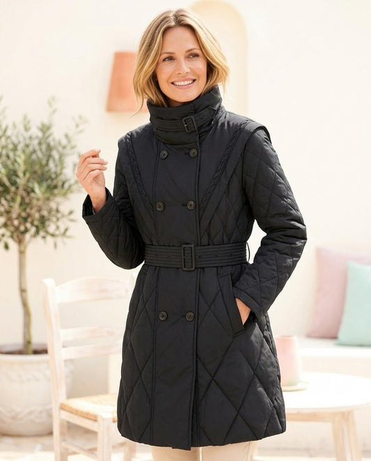 Fashion Bryant - Zasol | Quilted Double-Breasted Coat Women