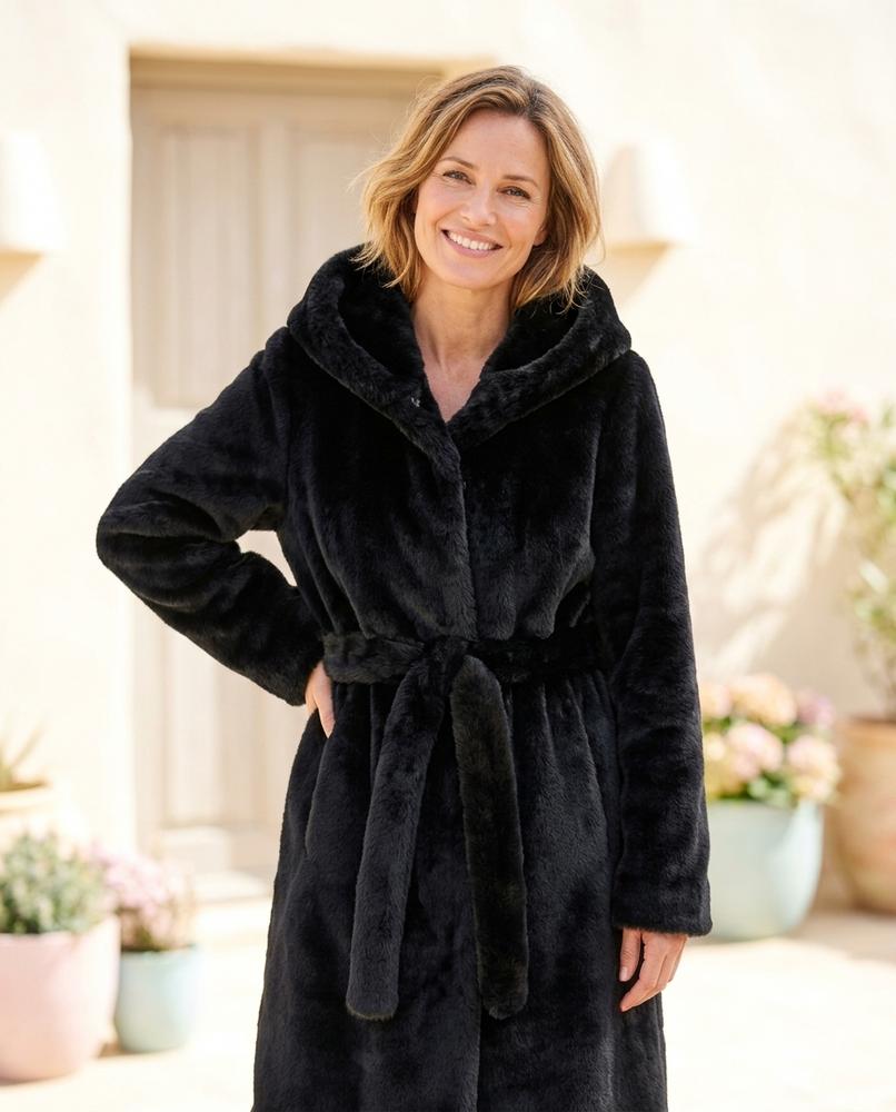 Fashion Bryant - Zelar | Belted Plush Coat Women