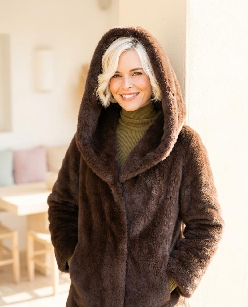 Fashion Bryant - Zelar | Belted Plush Coat Women