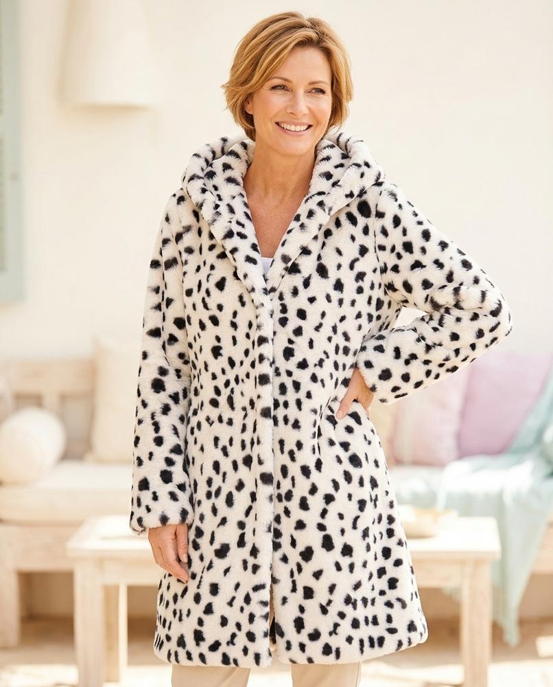 Fashion Bryant - Caron | Hooded Spotted Coat Women