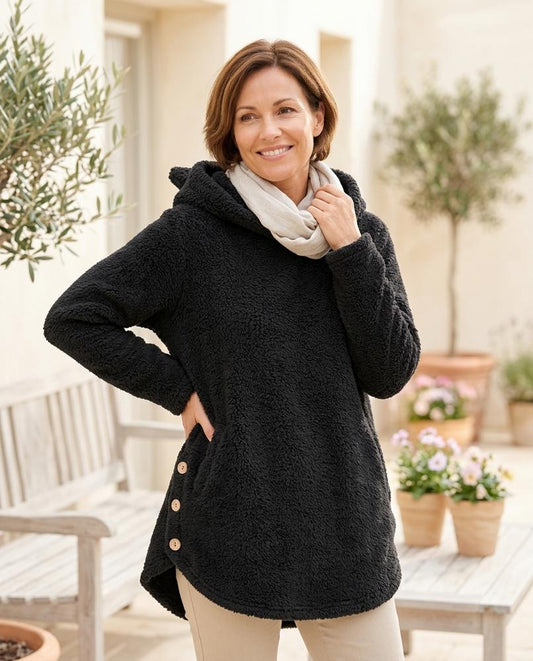 Fashion Bryant - Carev | Plush Asymmetrical Hoodie Women