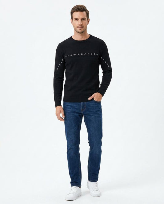 Fashion Bryant - Zevar | Knit Graphic Sweater Men
