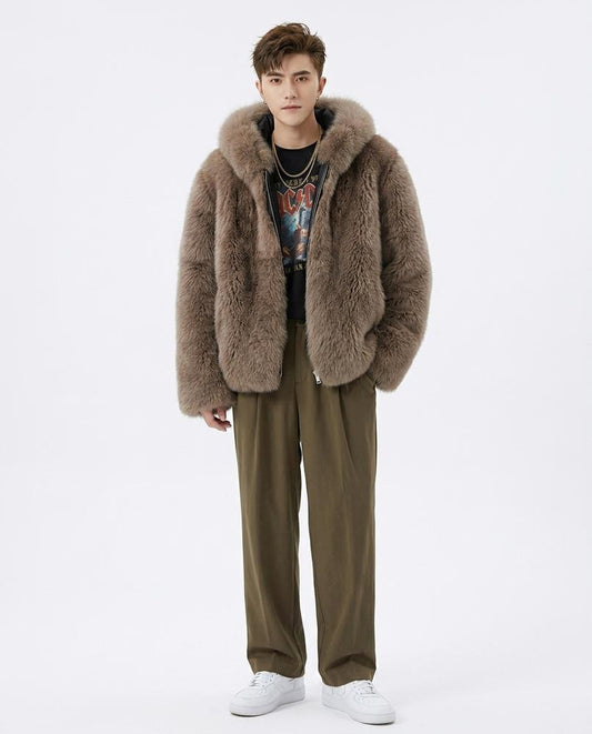 Fashion Bryant - Alvan | Faux Fur Hooded Jacket Men