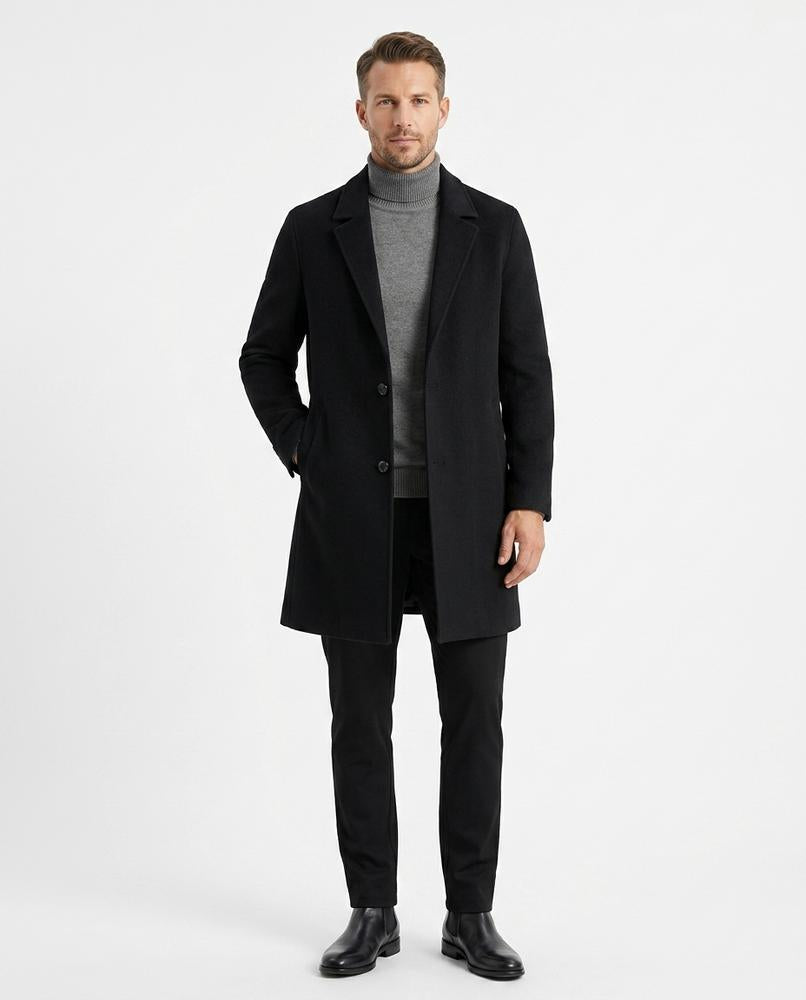 Fashion Bryant - Zemir | Single-Breasted Wool Coat Men