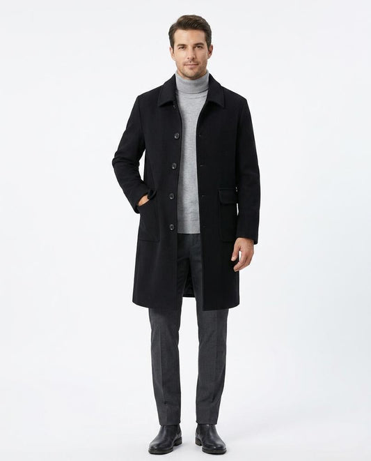 Fashion Bryant - Dadar | Single-Breasted Wool Coat Men