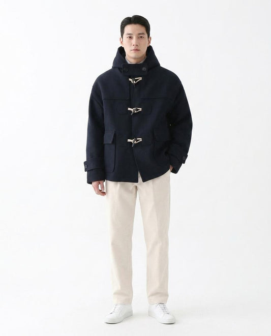 Fashion Bryant - Zesen | Hooded Toggle-Closure Coat Men