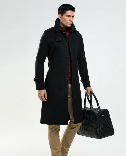 Fashion Bryant - Zesin | Tweed Single-Breasted Coat Men