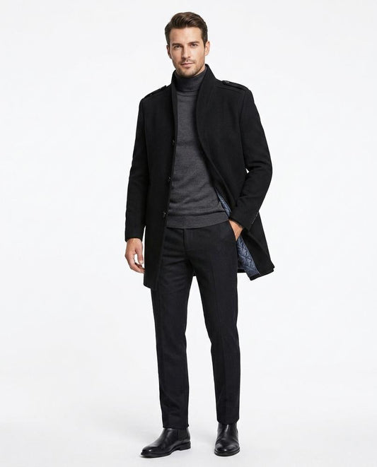 Fashion Bryant - Arlan | Lined Stand-Collar Coat Men