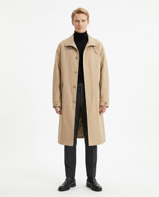 Fashion Bryant - Zamor | Single-Breasted Button-Front Coat Men