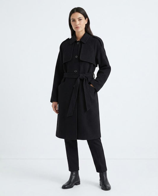 Fashion Bryant - Carel | Belted Single-Breasted Coat Women