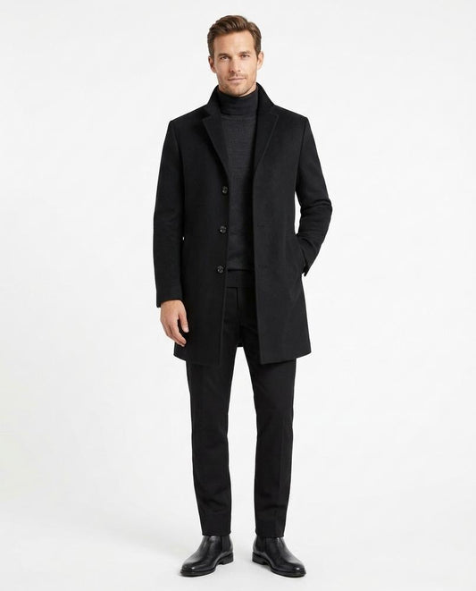 Fashion Bryant - Zamon | Single-Breasted Slim-Fit Coat Men