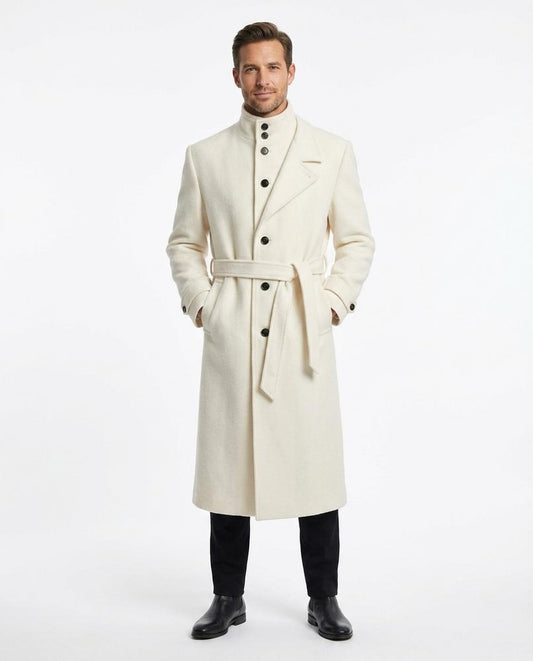 Fashion Bryant - Zadan | Belted High-Collar Coat Men