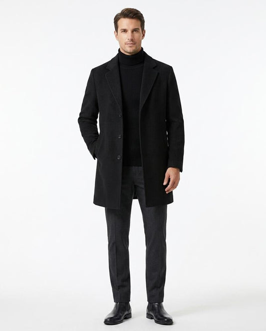 Fashion Bryant - Vasil | Single-Breasted Lined Coat Men