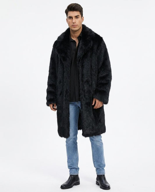 Fashion Bryant - Veron | Faux-Fur Longline Coat Men