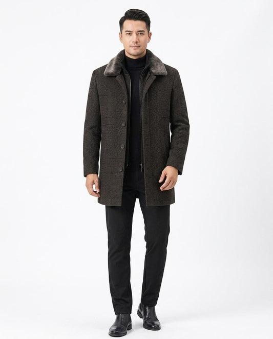 Fashion Bryant - Zalen | Lined Textured Coat Men