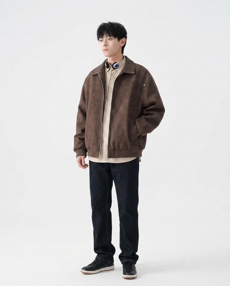 Fashion Bryant - Allev | Collared Loose-Fit Jacket Men