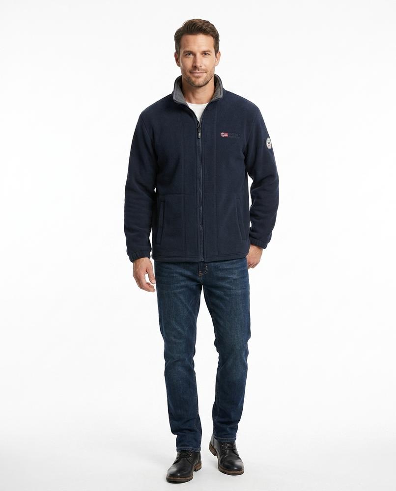 Fashion Bryant - Viran | Zip-Up Fleece-Lined Jacket Men