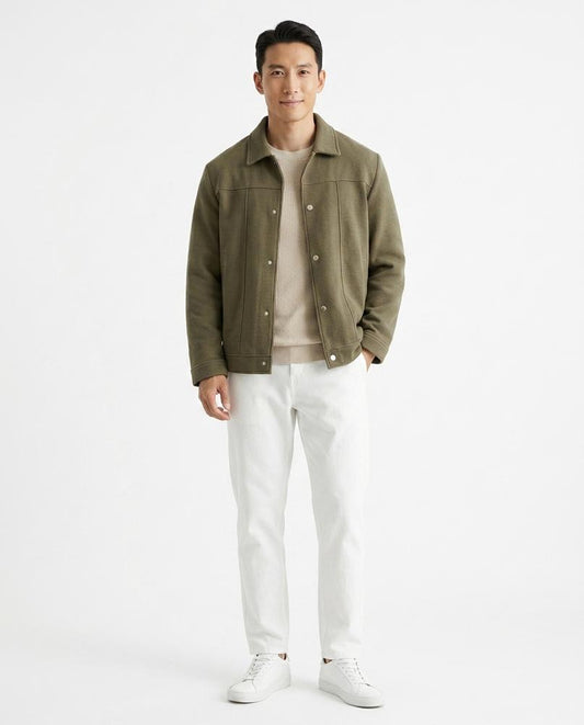 Fashion Bryant - Vevel | Textured Button-Front Jacket Men