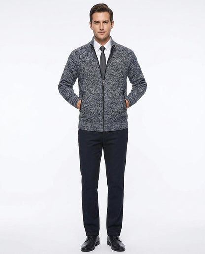 Fashion Bryant - Arrev | Zip-Up Structured Knit Cardigan Men