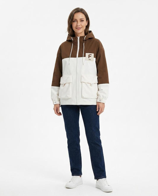 Fashion Bryant - Arsel | Color-Block Hooded Jacket Women