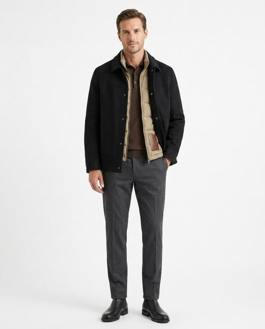 Fashion Bryant - Vemer | Wool Collared Jacket Men