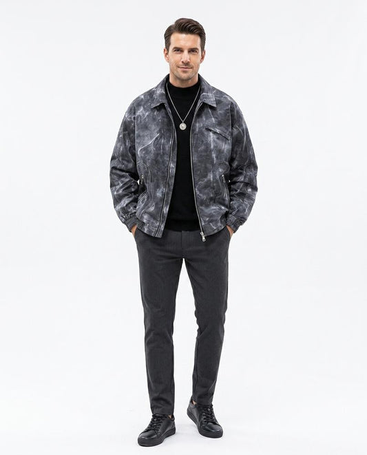 Fashion Bryant - Yoken | Marbled Zip-Up Jacket Men