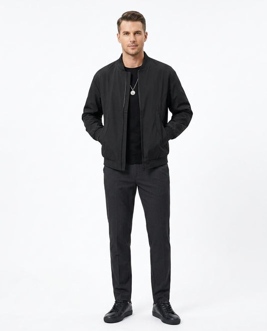 Fashion Bryant - Zarev | Zip-Up Bomber-Style Jacket Men