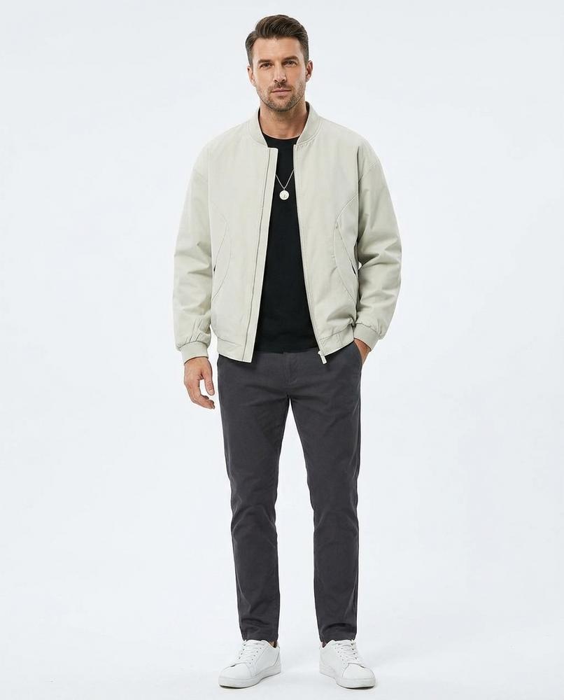 Fashion Bryant - Zarev | Zip-Up Bomber-Style Jacket Men