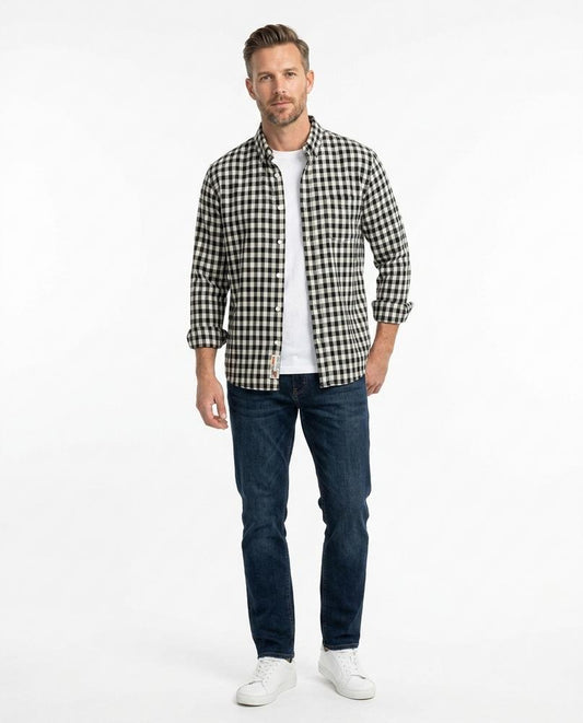 Fashion Bryant - Zehal | Checkered Long-Sleeve Shirt Men