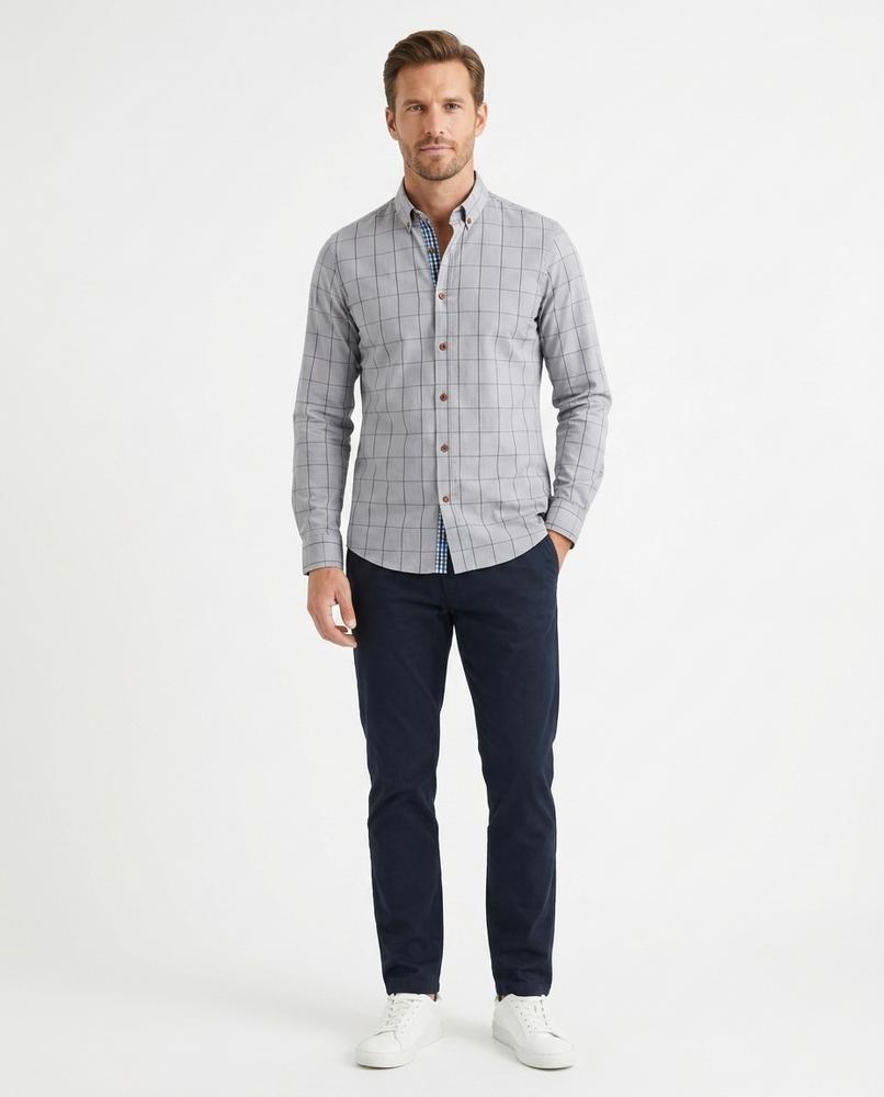 Fashion Bryant - Calar | Checked Slim Fit Shirt Men