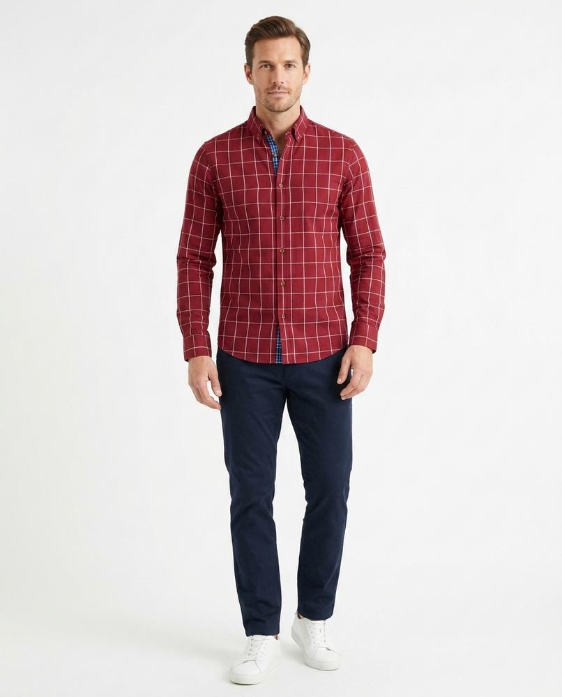 Fashion Bryant - Calar | Checked Slim Fit Shirt Men