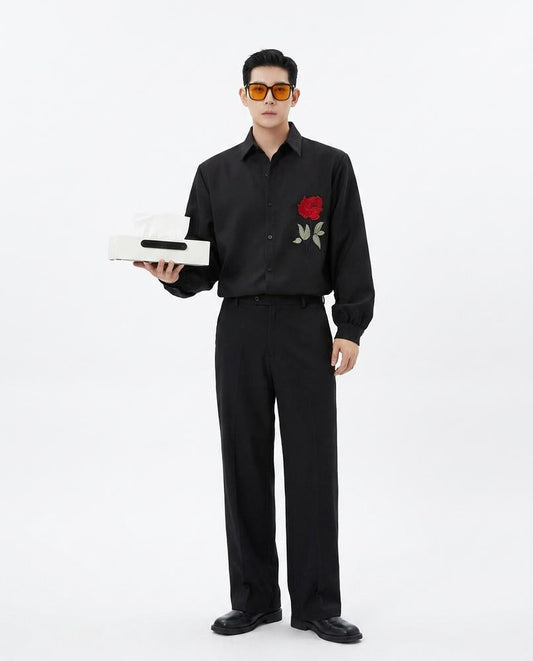 Fashion Bryant - Viken | Embroidered Button-Down Shirt Men
