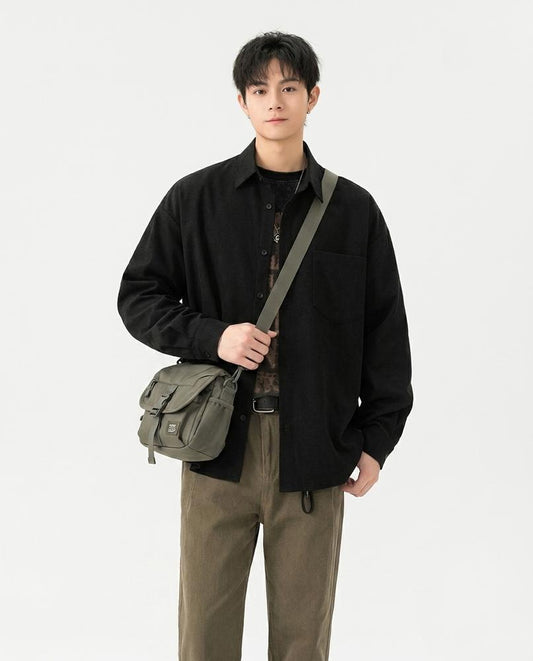 Fashion Bryant - Veram | Corduroy Relaxed-Fit Shirt Men