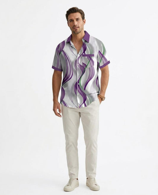 Fashion Bryant - Venav | Patterned Short-Sleeved Shirt Men
