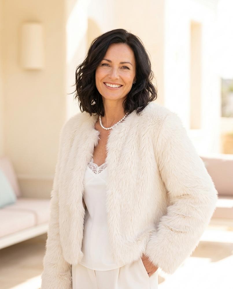 Fashion Bryant - Vevin | Plush Collarless Jacket Women